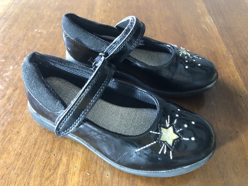 Girls clarks etch - spark, black