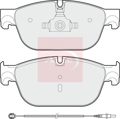 Brake pad set for - for, disc