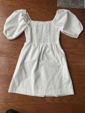 LUSH Clothing Smocked Puff Sleeve Mini Dress Size Small