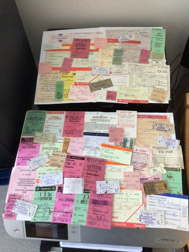 Railway tickets lot - x,