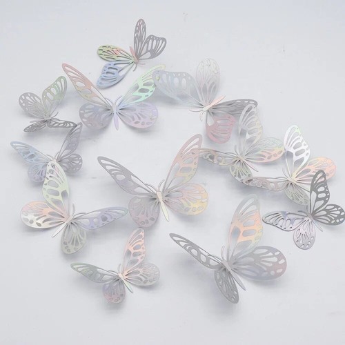 Butterflies silver pcs - 3d,