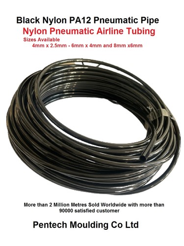 Black flexible nylon - black,