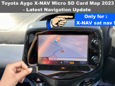2023 Toyota Aygo X-NAV Micro SD Card - Latest Map Update - UK and Europe