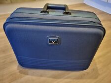 Antler Cabin Case Travel Luggage Case Blue Soft Shell with keys