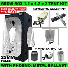 Grow Box Tent Starter Kit 1.2m