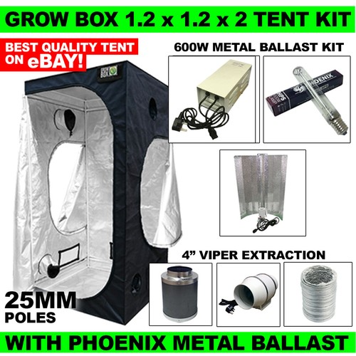 Grow box tent starter kit - box, 1.2m