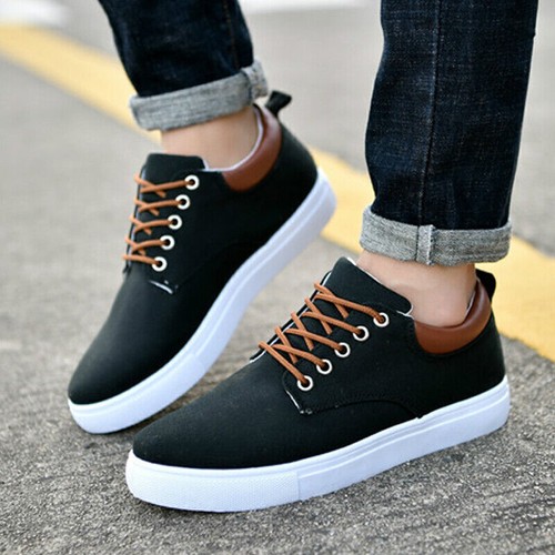 Mens trainers lace - mens, canvas