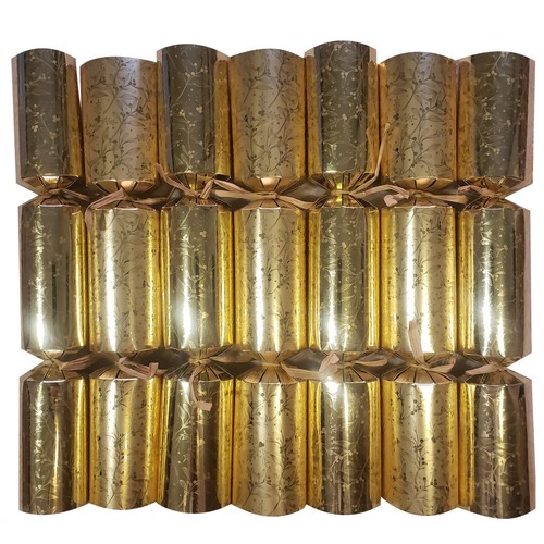 Golden christmas cracker - golden,