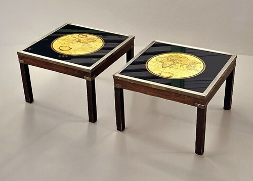Pair military style brass - of,
