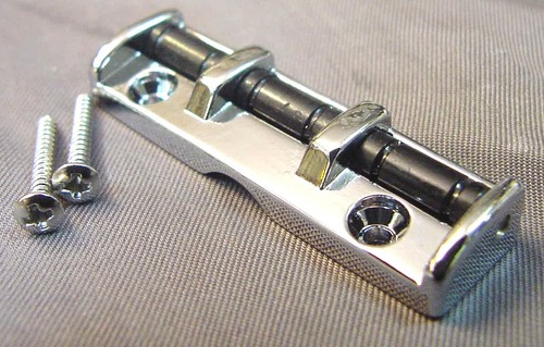 Chrome guitar roller nut - chrome,