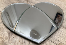 Small Heart Shaped Bevelled Mirror 20 x 18cm