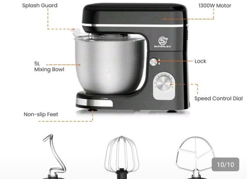 Stand mixer 5l - 3-in-1, 800w