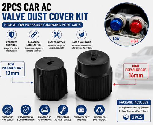 Car valve caps 16mm - ac, high