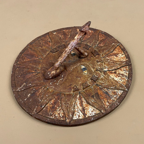 Antique metal sun dial - antique,