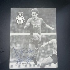 Liverpool Alan Hansen  Signed Photograph Crown Paints Fan-club Genuine Autograph