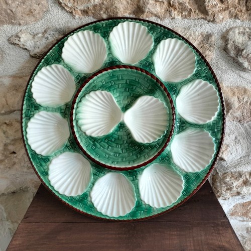 Majolica oyster deep - oyster, serving