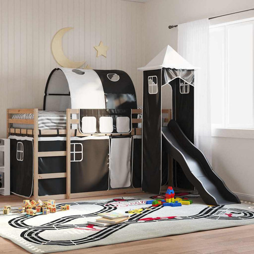 Bunk bed pine solid - pine, cm