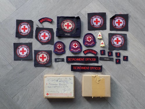 Red cross patches badges - red,
