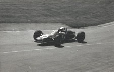 LOTUS 41 OF CACHO FANGIO SOUTH TOWER CRYSTAL PALACE 30 MAY 1966 B/W PHOTOGRAPH