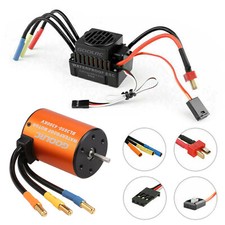 3650 4300KV Waterproof Brushless Motor With ESC Combo Set for 1/10 RC Car Truck