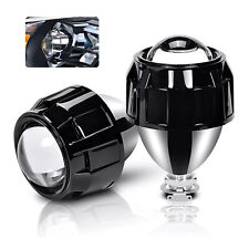 2X H4 H7 2.5Inch Bi-Xenon Projector Lens LED Headlight High Low Beam Retrofit UK