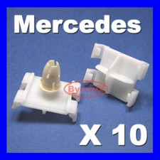 10 MERCEDES DOOR MOULDING SILL SKIRT TRIM CLIPS C CLK W203 W208 EXTERIOR PLASTIC
