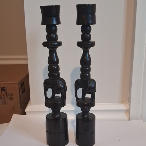 Vintage hand carved ebony - ebony, wood