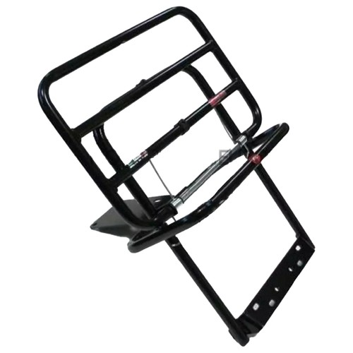 Black rear luggage carrier - black,
