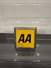 AA badge square Vintage Used ?FREE POSTAGE ?