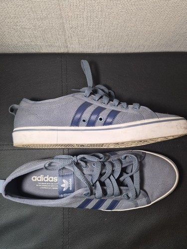 Adidas nizza light blue - blue, canvas