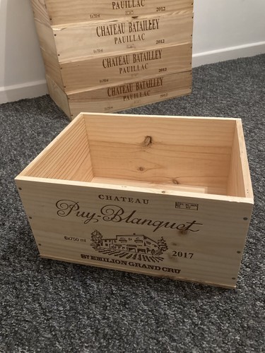 Wooden wine box crate - wine, 6