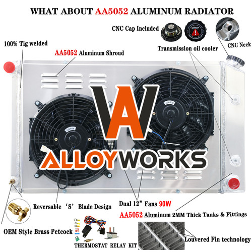 Row radiator shroud - radiator,