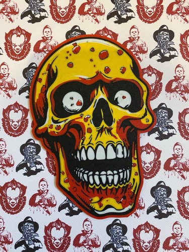Screaming skull handmade wall - screaming,