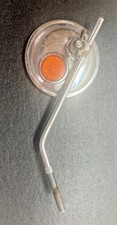 Vintage Bicycle Handlebar Round Side Mirror With Yellow Reflector