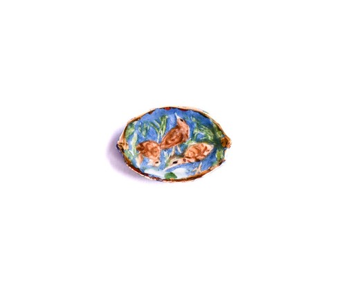Porcelain partridge platter - a,
