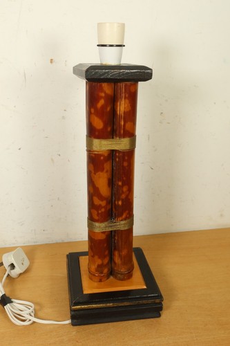 Vintage tiger bamboo column - tiger,