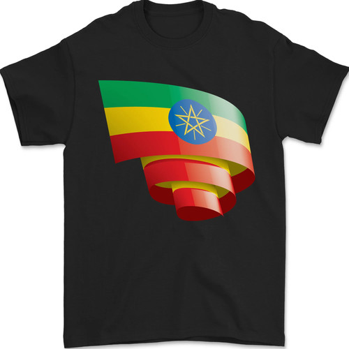 Curled ethiopia flag ethiopian - curled,