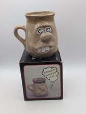 Vintage Funny Face Ugly Mug – Quirky Character Mug – 11cms  Tall 