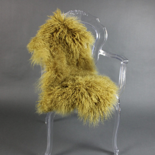 Mongolian lambskin rug - lambskin,