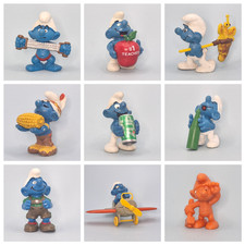 Vintage smurf figures - vintage, peyo