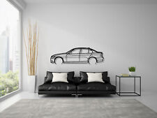 BMW E90 Silhouette Steel Wall