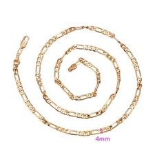9ct 9K Rose Gold Plated Men Ladies Figaro Various Sizes NECKLACE CHAIN. 1038 Uk