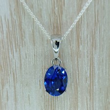 8x6mm OVAL LAB CREATED BLUE