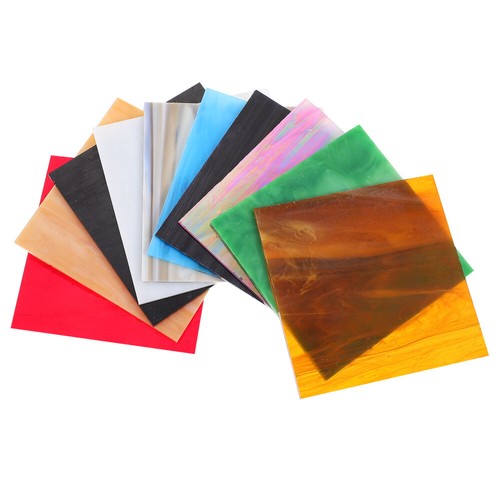 10pcs colored glass sheets - 10pcs,