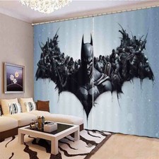 Wonderful Iron Ox Batman 3D Blockout Photo Print Curtain Fabric Curtains Window