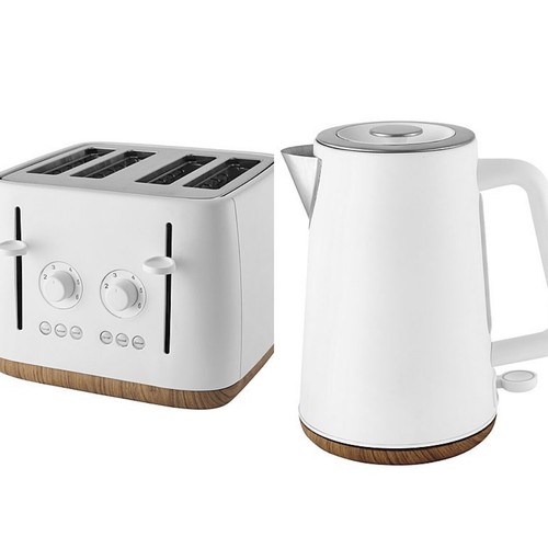 Matte white scandi kettle - white,