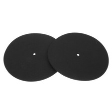  2 Pcs Rubber Turntable Mat