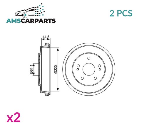 Brake drum pair - pair, 986