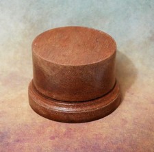 Sapele Round Wooden Display