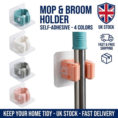 Mop holder broom organiser - mop,